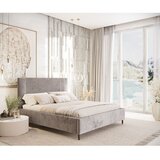 Maison de Rêve Bež oblazinjena zakonska postelja s prostorom za shranjevanje z letvenim dnom 160x200 cm Etero – | Shoptok.si