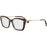 graphy Havana Rectangular Eyeglasses ONE SIZE (53) Havana/Kristalna