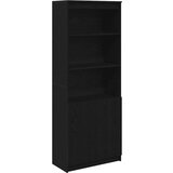 vidaXL Visoka omara črni hrast 70x35x180 cm inženirski les Cene