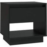 Furnova Nočna omarica črna 45x34x44 cm iverna plošča, (21926621) | Shoptok.si