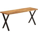 Klupa sa živim rubom 105 cm od masivnog bagremovog drva | shoptok.hr