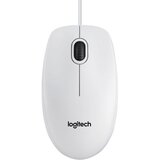 Logitech B100 optična miška, USB, bela | Shoptok.si