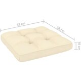  2-dijelna vrtna garnitura s jastucima boja meda od borovine | shoptok.hr