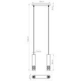Sollux SL.1692 - visilica na sajli liro 2xGU10/10W/230V bela | Eponuda.com