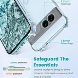 Techsuit Shockproof Clear Silicone prozirna maskica otporna na udarce za Google Pixel 9 Pro | shoptok.hr