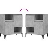  Komode 2 kom siva boja betona 60x35x70 cm od konstruiranog drva | Eponuda.com