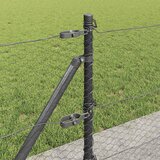  Heksagonalna ograda s betonskom osnovom 10 x 0,6 m Siva Mreža | shoptok.hr