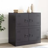  Komoda crna 67 x 39 x 73 cm čelična | shoptok.hr