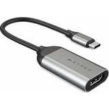 HYPER HD-H8K-GL USB-C® / HDMI adapter [1x muški konektor USB-C® - 1x ženski konektor HDMI] srebrna | Eponuda.ba