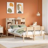  Posteljni okvir brez vzmetnice 135x190 cm trdna borovina, (22053565) | Shoptok.si