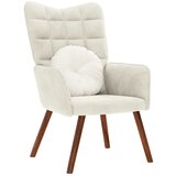 vidaXL Relaksacijski stol Cream Velvet Cene