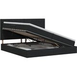  s madracem i skladištem Crna 200 x 200 cm tkanina | shoptok.hr