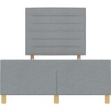 vidaXL Posteljni okvir Svetlo siv Inženirski les 140 x 190 cm Ergonomski | Shoptok.si