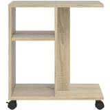  Bočni stolić s kotačima boja hrasta sonome 50x30x55 cm drveni | shoptok.hr