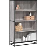 vidaXL Knjižna omara siva sonoma 80,5x35x139 cm inženirski les | Shoptok.si