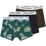 Jack & Jones Gaće 'ICE' mornarsko plava / maslinasta / tamno zelena / bijela | shoptok.hr