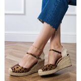  Leopard print wedge espadrille sandals Murrana | ePonuda.com