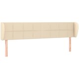 The Living Store vzglavje z ušesi krem 163x23x78/88 cm blago - vzglavje, (21418654) | Shoptok.si