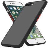 Cadorabo Ohišje združljivo z Apple iPhone 7 PLUS / 7S PLUS / 8 PLUS in matirana črna barva - Hibridni zaščitni ovitek s TPU silikonom v notranjosti in matirano plastično zadnjo stranjo, (20860382) | Shoptok.si
