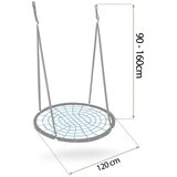 Neo-Sport ns-104 ljuljačka rodino gnijezdo, 120 cm, plava | shoptok.hr