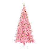 vidaXL Božićno drvce s 300 LED svjetlima Ružičasta 180 cm PVC | shoptok.hr