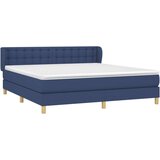  Krevet s oprugama i madracem plavi 160x200 cm od tkanine | shoptok.hr