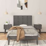  Stensko posteljno vzglavje sivo 81x3x63 cm trdna borovina, (20739597) | Shoptok.si