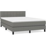  s oprugama i madracem tamnosivi 140x190 cm od tkanine | shoptok.hr