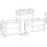  Sadilica crna 178,5 x 44 x 75 cm od masivne borovine | shoptok.hr