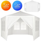 Multi Garden vrtni paviljon / šator 2 × 2 × 2 m s prozorima – bijeli | shoptok.hr