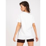 FANCY T-shirt-FA-TS-7720.43P-white-brown | Shoptok.si