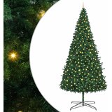  Božićno drvce s ukrasnim gudačkim svjetlima Zelena 400 cm PVC | shoptok.hr