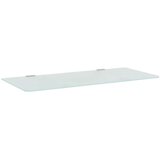 vidaXL Stenska pregrada za pisoar 90x40 cm kaljeno steklo | Shoptok.si