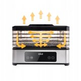 Ideal INOX veliki dehidrator hrane – za gljive, voće i povrće, s konvekcijom, 400 W i tajmerom | shoptok.hr