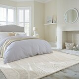 Flair Rugs Bela ročno tkana preproga iz mešanice volne 140x200 cm Sculptured Wave – | Shoptok.si