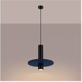 Sollux Tamno plava/bež metalna viseća svjetiljka ø 30 cm Olisa – | shoptok.hr
