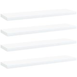 vidaXL Police za knjige 4 kom bijele 40 x 10 x 1 5 cm od iverice | shoptok.hr
