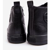 Big Star Men's Lined Zip-up Sneakers Black | Shoptok.si