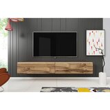P & B nizka omarica lowa, barva hrasta, led | Shoptok.si