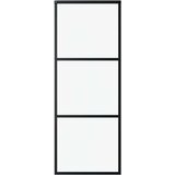  Klizna vrata s 3 panela od stakla ESG i aluminija 76 x 205 cm crna | Eponuda.ba