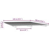  Okvir za krevet 140x190 cm od masivnog drva | shoptok.hr