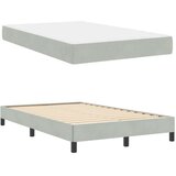 Box Postelja z vzmetnico z vzmetnico Svetlo siva 120 x 220 cm blago, (5000125834) | Shoptok.si