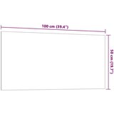 vidaXL Zidna magnetna ploča bijela 100 x 50 cm od kaljenog stakla | shoptok.hr