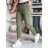 DStreet Spodnie damskie slim fit z paskiem TAIRONIK khaki Cene