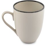 ONA Črna/kremno bela skodelica iz kamenine 350 ml Gravel – | Shoptok.si
