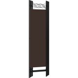 vidaXL Paravan 5-delni rjav 200x180 cm | Shoptok.si