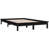  Za krevet crni 200 x 200 cm od masivne borovine | shoptok.hr