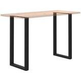  Noge za barsko mizo v obliki črke U, 2 kosa, črne, 60 x (110-111) cm, jeklo, (5000241524) | Shoptok.si
