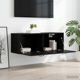  Ormar za Zid Crni hrast 100 x 36,5 x 35 cm Konstruirano drvo Slike