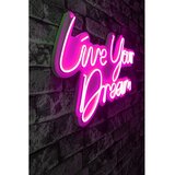 Wallity Zidna LED dekoracija Live Your Dream Pink Cene